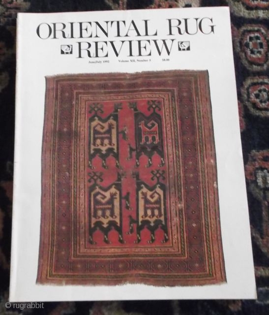 Oriental Rug Review, June / July 1992 , Volume 7, Nr. 5                     