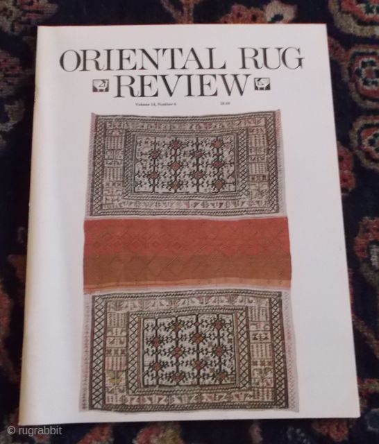 Oriental Rug Review, Volume 14, Nr. 6                          