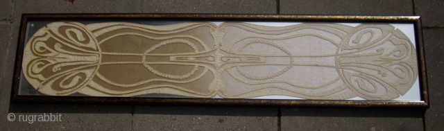 Art-Deco Panel, framed, 149 x 35 cm                          