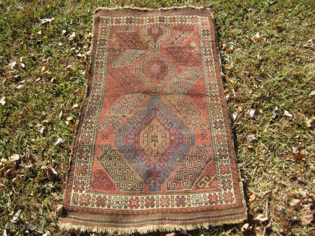 Antique colorful baluch, nice design.                            