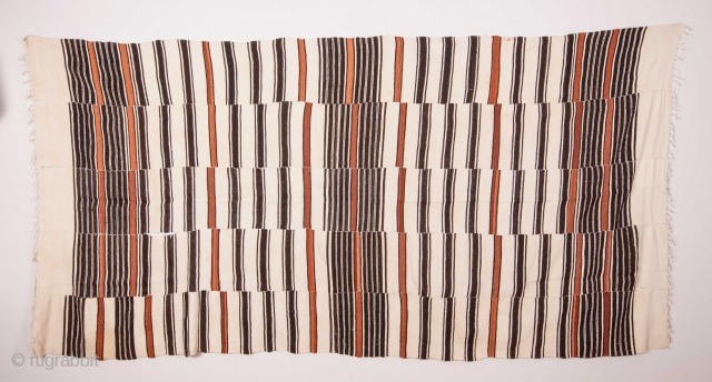 West African Vintage Fulani Blanket 136 x 266 cm / 4'5'' x 8'8''                    