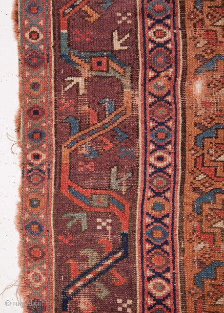 Persian Rug Fragment as found 107 x 217 cm / 3'6'' x 7'1''                    