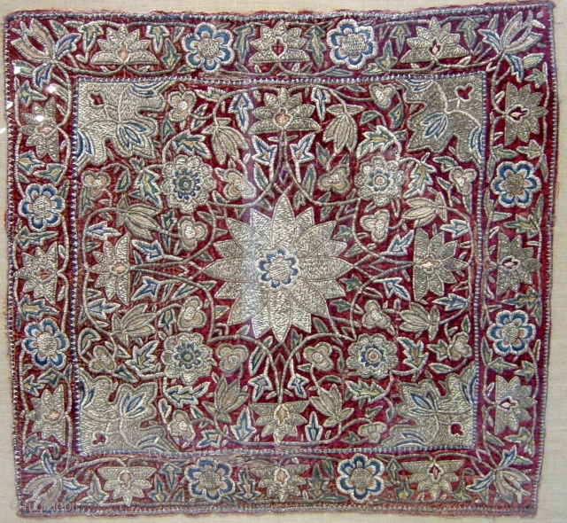 Antique Ottoman Textile, size 60x60cm                            