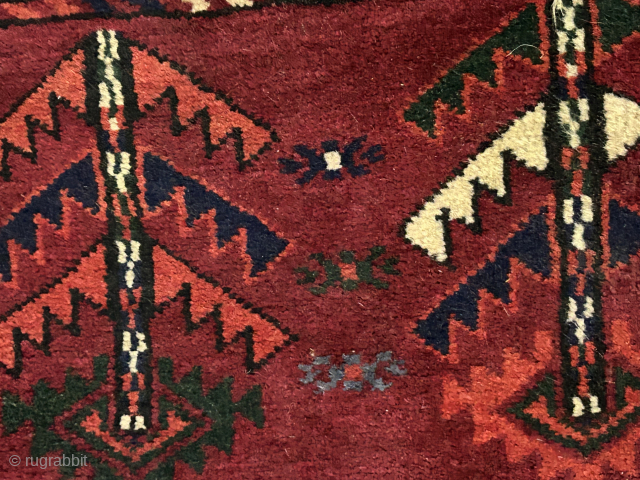 Turkmen carpet Yomud, there is some damage, 210-320 sm.                        