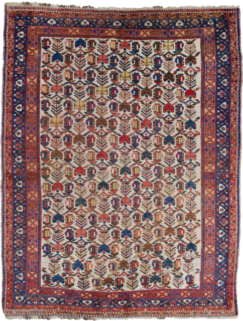 A decorative Afshar rug from the tribes of South Iran 187x150cm.Late 19th Century.

More info: https://sharafiandco.com/product/antique-afshar-rug-187x150cm/

                  