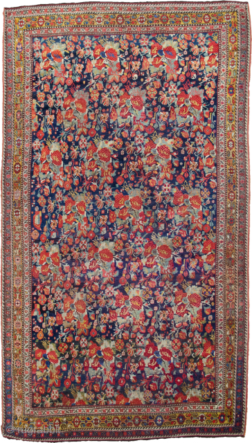 Antique Khamseh in Gol Parang design 280x160cm in good condition.

More Info: https://sharafiandco.com/product/antique-qashqai-rug-280x160cm/
                     