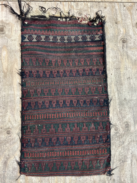 Antique Baluch bag 88x47cm. In need of a clean and a bit of attention but a very good price              