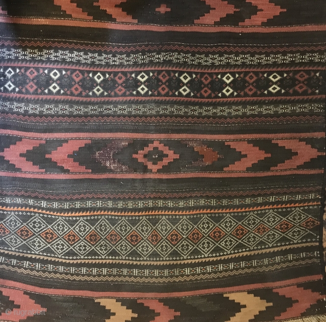 Baluchistan small Kilim. Unusual tonality .  Nice weave . Good price.full photo available.                   