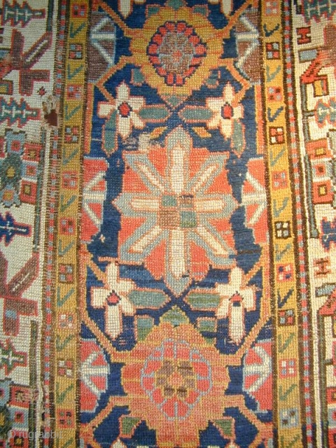 Kurdish Minakhani Runner Detail                             