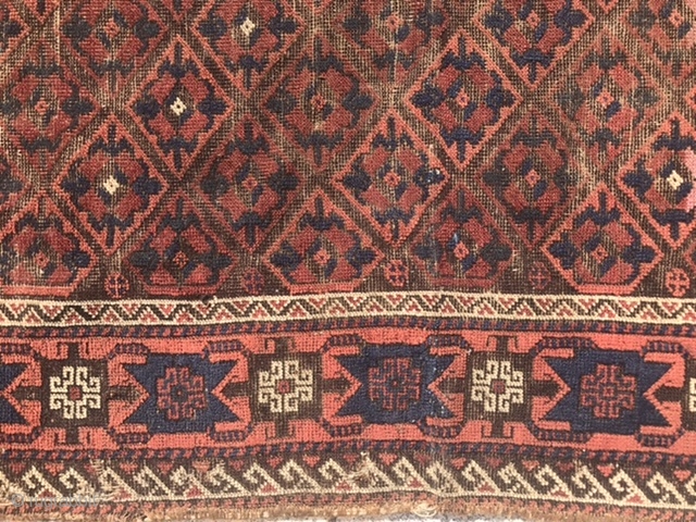 Baluch rug fragment ( where is bob Kent when you need ‘I’m)                     