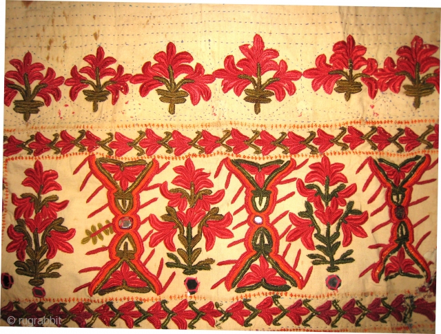 An Old Banjara (?)Textile  Panel                           