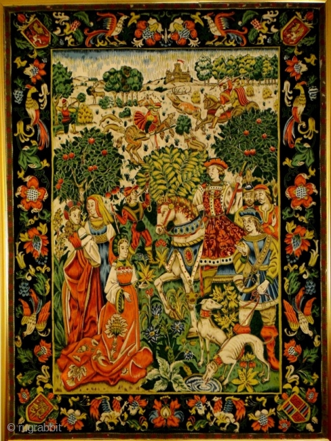 A FRENCH SILK EMBROIDED PANEL CIRCA 17TH CENTURY



A Highly important french silk embroided panel , this panel is composed of different colours swedn together Meaurment : 64 x 46.5in. (162.5 x 97.79cm.)
  ...