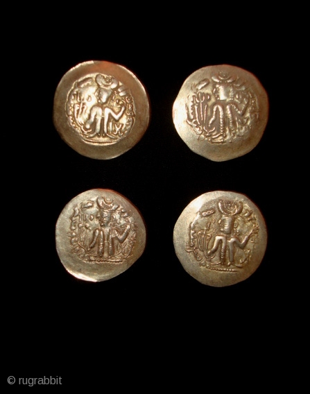 Hephthalite kushan 4 gold coins                            