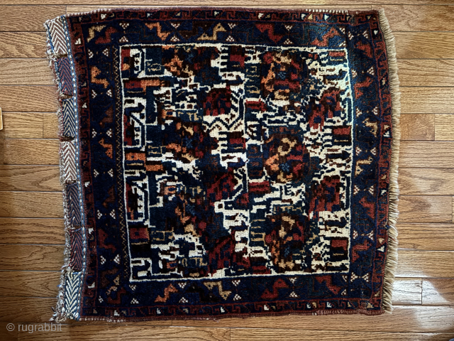 Afshar bag face, early 20th century, natural colors, 24" x27"
"camel trapping bag"
Shipping only within US
Inquiries: ostler.terry@gmail.com