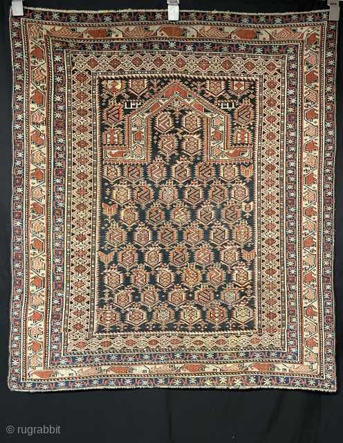 Caucasian Marasali Prayer Rug. 
Late 19th Century.
View details on instagram SiezGallery 
Contact - Siezbazaar@gmail.com                   