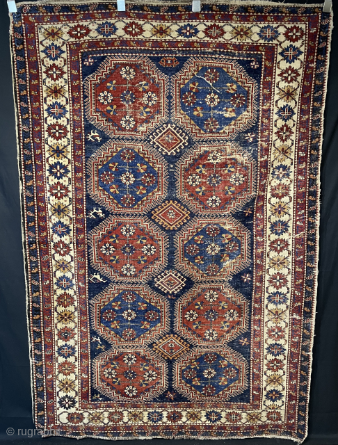 Caucasian Surakhani  Baku. Mid 19th Century.
Contact for details.
More Caucasian rugs available.
Checkout SiezGallery on instagram.
Email : Siezbazaar@gmail.com                
