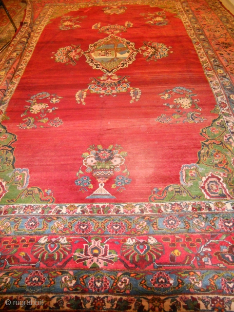 An impressive old engelas area rug.
Very good condition: 517 x 364  qm 18,82                   
