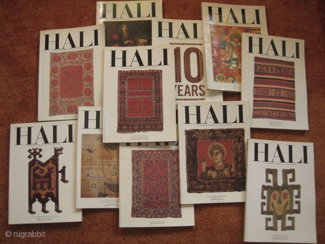 Books: Hali issues for 8 Euro each ….
….to complete your Hali collection.
26 different issues are available: 25, 30, 31, 35, 37, 47, 53, 59, 60, 61, 64, 67, 67, 67, 68, 68,  ...