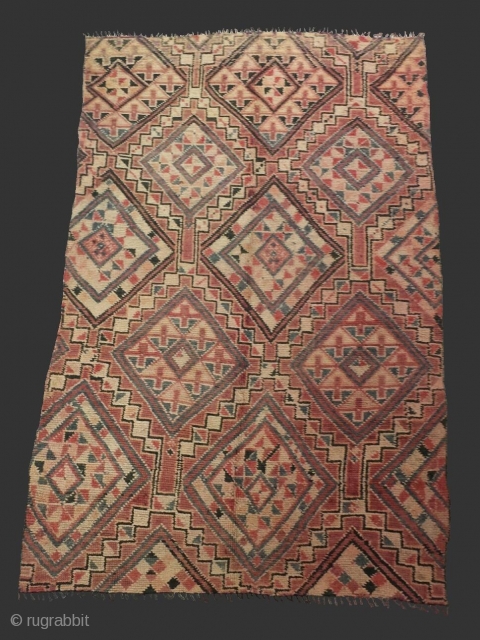 Unusual fine moroccan rug Marmoucha..Origin: Marmoucha tribe (Middle-Atlas) / Morocco..Mid XXth..Size: 9'8 x 5'9 (300 x 180 cm)..wool               