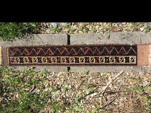 antique NE Persian beluch baluch timuri trapping rifle bag part? 70 cm x 12 cm                  
