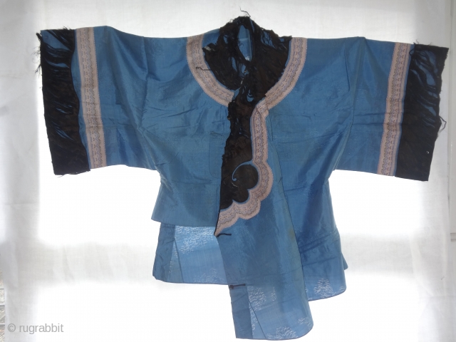 chinese silk jacket late 19th c                           