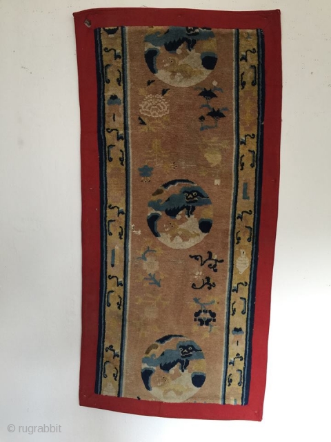 18th century Ningxia monastery runner 168 cm x 68 cm                       