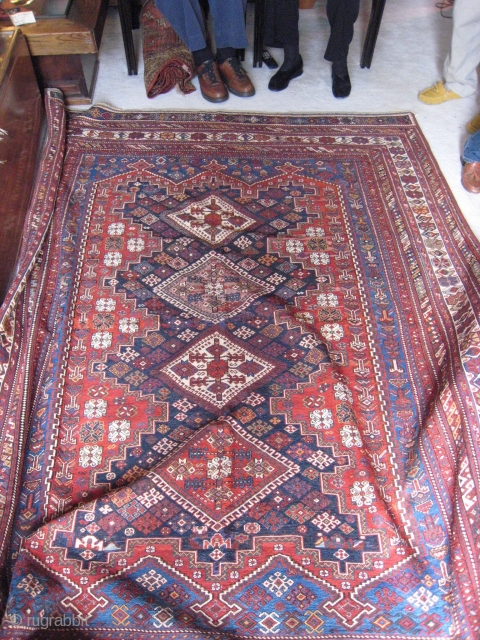 Afshar Soumak Weave Carpet
71" x 96"
1880-1890's
                           