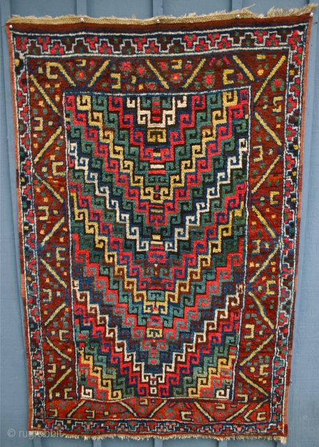 Erzerum Village Rug / circa 1875

 This East Anatolian rug is really wonderful; it is pure folk art; resembling an abstract impressionist painting... I love it! Size is good too. 6'2" x  ...