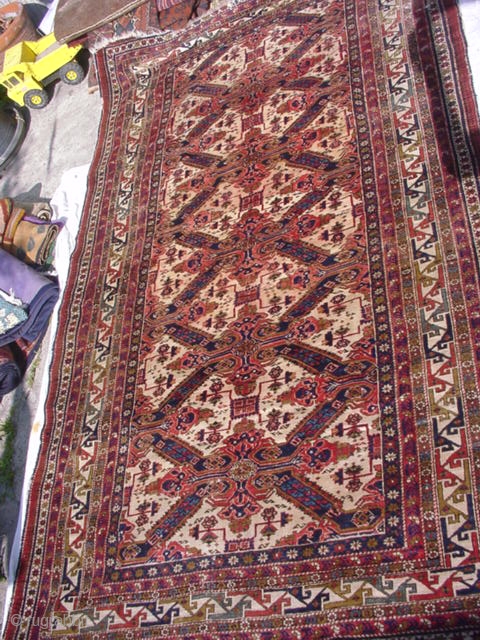 A beautiful, Large Caucasian rug with Saint Andrews crosses.                        