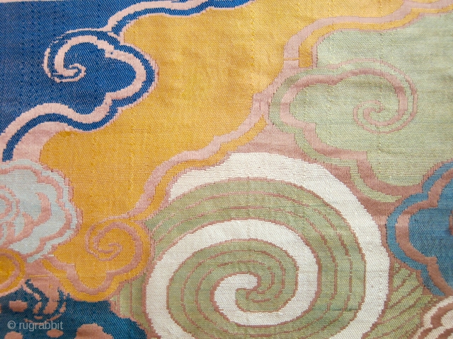 China – Silk embroidered textile.  Dates from the 17th century.  Condition as seen from photos, with some repairs but in generally fine condition with really wonderful natural colors. Two old  ...