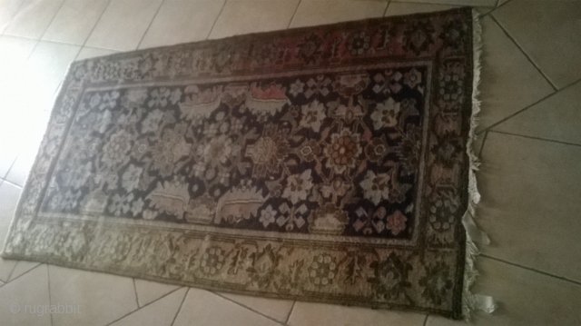 antique persian handknoted rug (19th/ 20th century) in perfect condition 216 by 131 cm                   