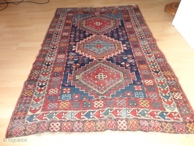 
  Antique  Kasak  rug  19  th. century  117 X 178  cm
  Beautiful naturel  colours , classical dekorative  pattern ,
  good   ...