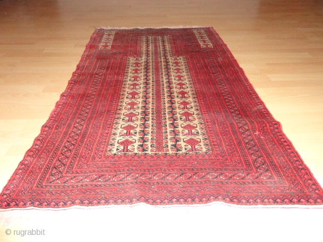   Very  fine  old  Belutch  Prayer  rug  88 X 147  cm.
  camel  grund , filigran  pattern , high  quality wool  ...