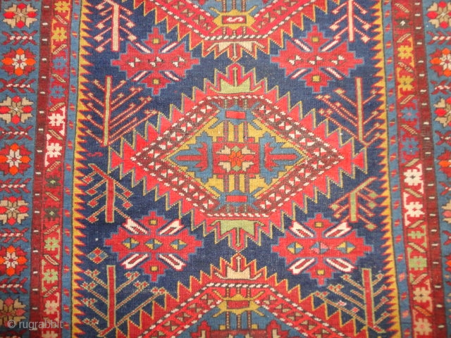   Fine  antique  caucasian  Shirwan  rug  19 th. century  115 X 159  cm.
  All  natural  lovely  dyes  with   ...