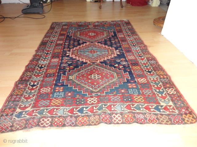 
   Antique  Kaukasien  Kasack  rug  19 th. century  117 X 178 cm. POR
   Beautiful  naturel  colours , classikal dekorative pattern ,  ...