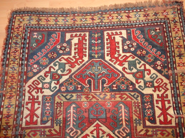   Antique  caucasien  Kasim  Ushak  Kasak  rug  19  th. century
 
  131 X 224 cm.  , Superb  natural  colours ,  ...