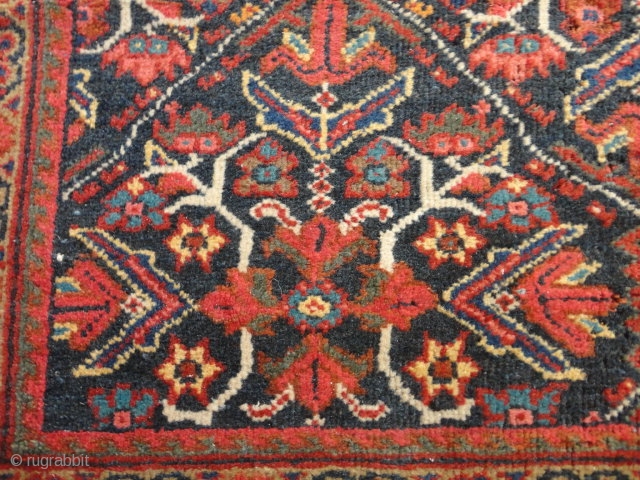 
  Antique   Mahal rug  West-Persien     132 X 198  cm.

  All  natural  colours ,rare  very  nice  pattern ,  ...