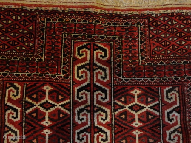 
  Antique  Turkmen  Yomud  Salachak  or  Goklan  ,prayer  rug

  92 X 130 cm.  All  high  quality  fine  wool  ...