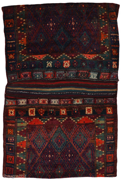 Jaf - Saddle Bag

Size: 172x110 cm
Thickness: Medium (5-10mm)
Oldness: 80-100 (Antique)
Pile - Warp: Wool on Cotton

carpetu2@gmail.com                  