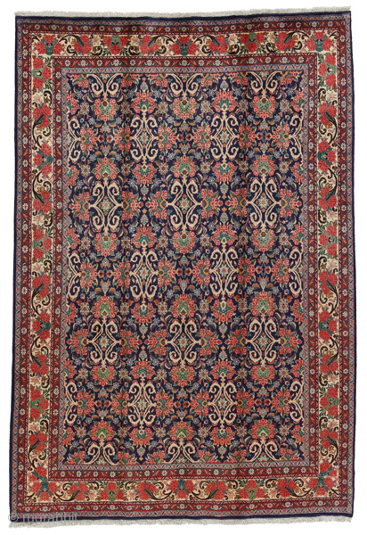 Bijar - Antique Persian Carpet

Size: 306x207 cm
Thickness: Medium (5-10mm)
Oldness: 80-100 (Antique)
Pile - Warp: Wool on Cotton
Node Density: about 250,000 knots per m²
mail:carpetu2@gmail.com
           