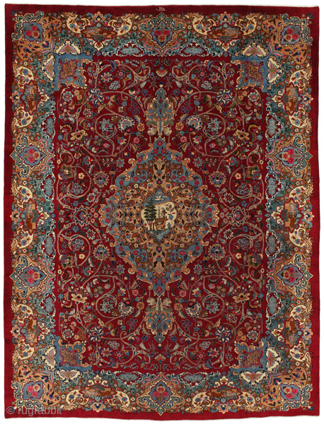 Jozan - old Persian Carpet

Size: 378x292 cm
Thickness: Medium (5-10mm)
Oldness: 80-100 (Antique)
Pile - Warp: Wool on Cotton
Node Density: about 200,000 knots per m²
email:carpetu2@gmail.com
           