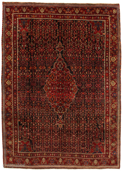 Bijar - Kurdi - Antique Persian Carpet

Size: 350x250 cm
Thickness: Medium (5-10mm)
Oldness: 80-100 (Antique)
Pile - Warp: Wool on Cotton
Node Density: about 160,000 knots per m²

email:carpetu2@gmail.com
         