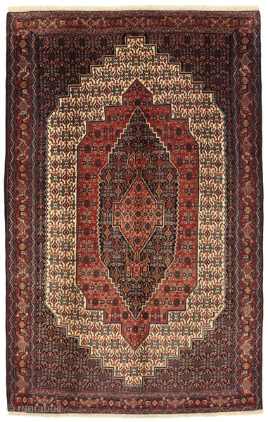 Senneh - Kurdi Persian Carpet 328x208

Size: 328x208 cm
Thickness: Medium (5-10mm)
Oldness: 80-100 (Antique)
Pile - Warp: Wool on Cotton
Node Density: about 200,000 knots per m²
email:carpetu2@gmail.com
          