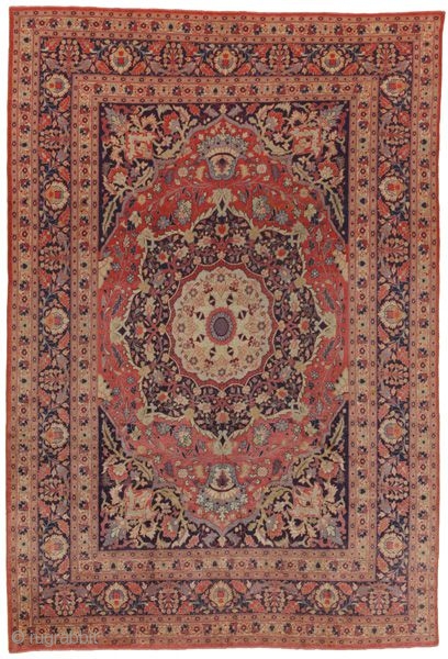 Farahan - Sarouk Persian Carpet 
296x199 cm 
Over 120+ years old 
www.carpetu2.com
                     