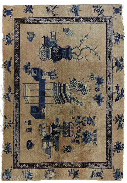 Khotan Chinese Carpet  
Over 100+ years old 
165x239 cm 
https://www.carpetu2.com/                      