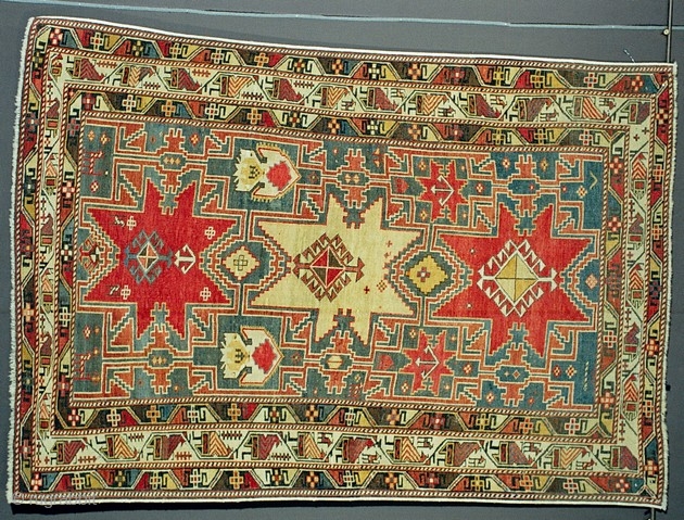 lesghi caucasian antique 1896 - nice condition - 112 cm x 160 cm                    