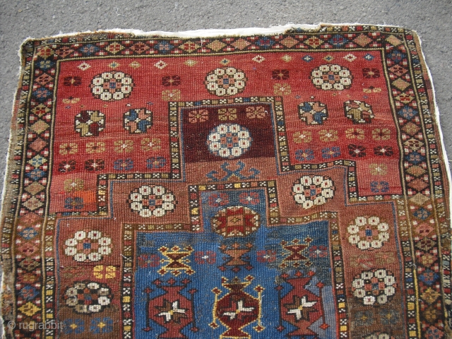 Prayer rug fragment - 1850-1900 - anatolian - turkish - size: 112 x 85 cm - shippment worldwide possible              