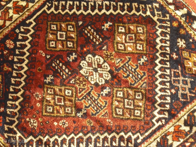 Qashqai -  Gaschgai - Bagface - around 1910-1920 - soft wool - one spot with restoration and one hole             