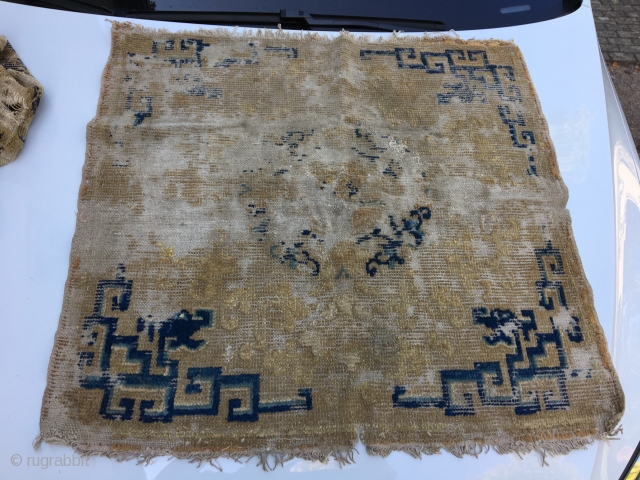 early Ningxia mat fragmented, Maybe Kangxi era 17th/18th century, professional washed                      