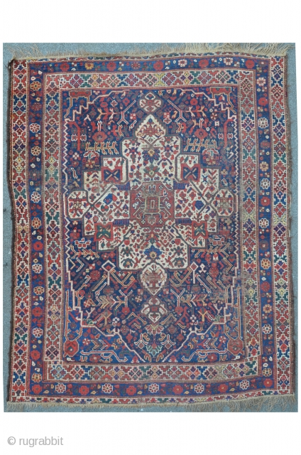 Antique Khamseh with one big medallion 158 x 202 cm                       